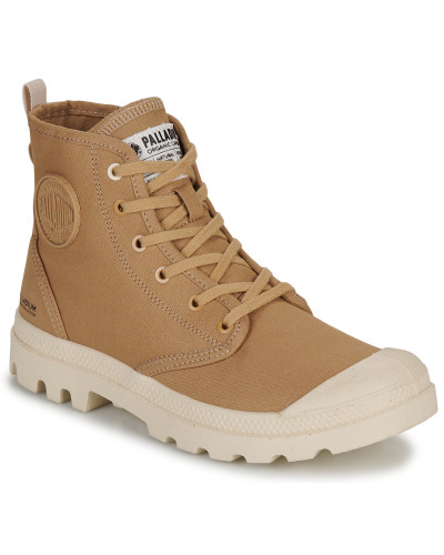 Baskets montantes femmes Palladium PAMPA HI ZIP ORGANIC Marron