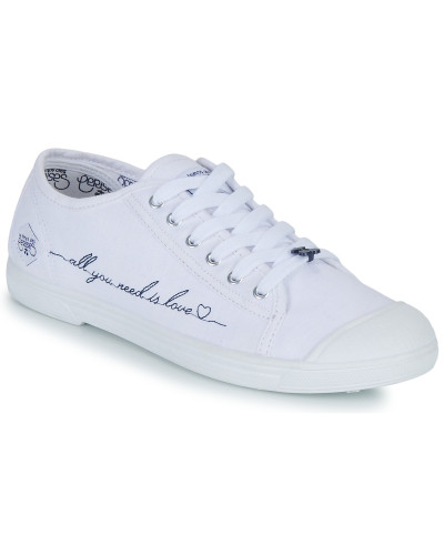 Baskets basses femmes Le Temps des Cerises BASIC 02 Blanc