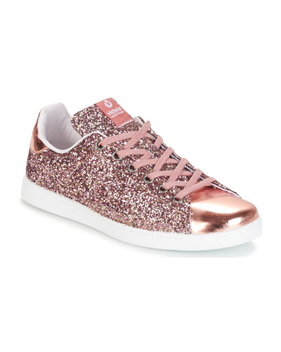 Baskets basses femmes Victoria DEPORTIVO BASKET GLITTER Rose