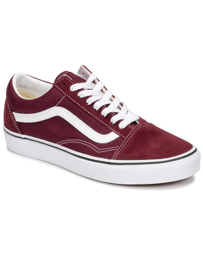 Baskets basses femmes Vans UA OLD SKOOL Rouge