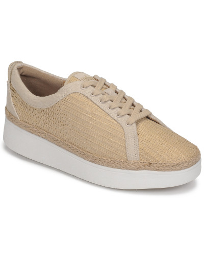 Baskets basses femmes FitFlop RALLY BASKET WEAVE SNEAKERS Beige