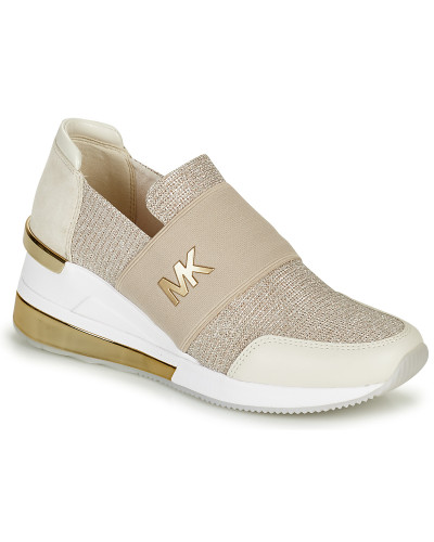 Baskets basses femmes MICHAEL Michael Kors FELIX TRAINER EXTREME Beige