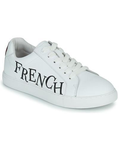 Baskets basses femmes Bons baisers de Paname SIMONE MOULIN ROUGE FRANCH CANCAN Blanc