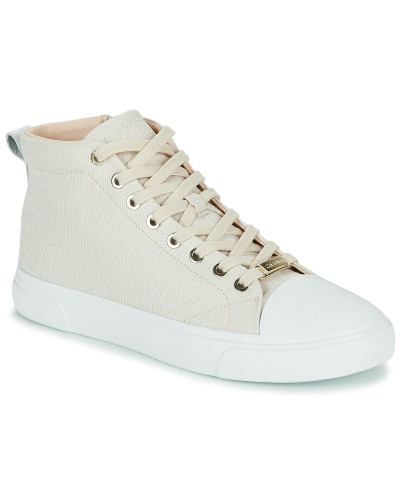 Baskets montantes femmes Calvin Klein Jeans VULC HIGH TOP-MN JQ Beige