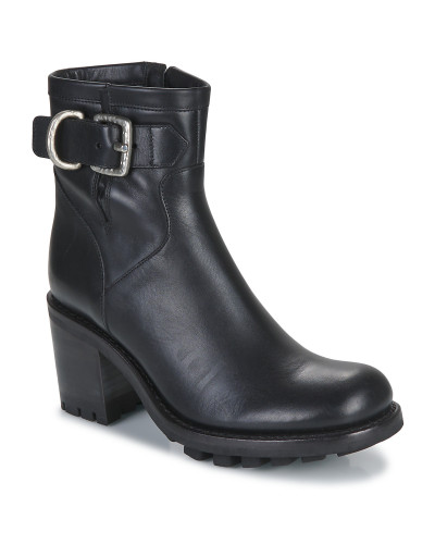 Bottines femmes Freelance JUSTY 7 SMALL GERO BUCKLE Noir