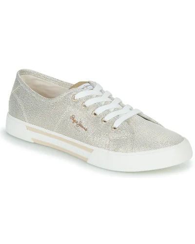Baskets basses femmes Pepe jeans BRADY PARTY W Doré
