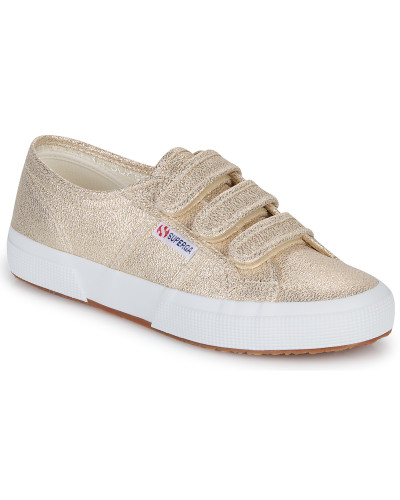 Baskets basses femmes Superga 2750 LAME STRAP Doré