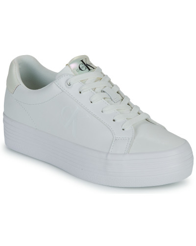 Baskets basses femmes Calvin Klein Jeans BOLD VULC FLATF LACEUP LTH WN Blanc