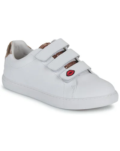 Baskets basses femmes Bons baisers de Paname EDITH SUPER MOM Blanc