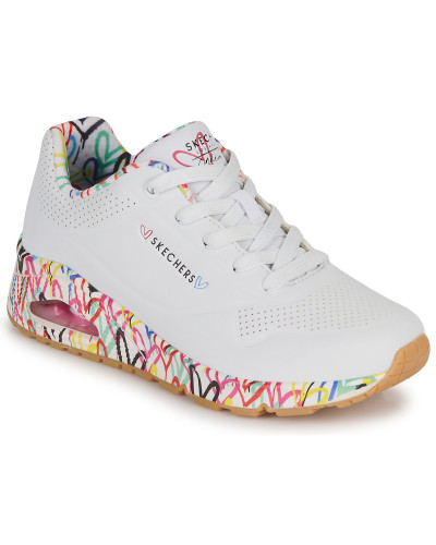 Baskets basses femmes Skechers UNO Blanc