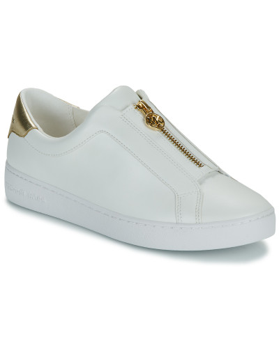 Baskets basses femmes MICHAEL Michael Kors KEATON ZIP SLIP ON Blanc