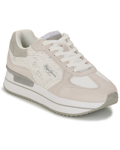 Baskets basses femmes Pepe jeans RUSPER GALA Blanc