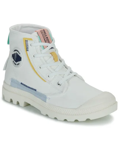 Baskets montantes femmes Palladium PAMPA UNDERLAYER Blanc