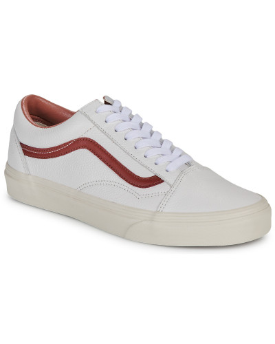 Baskets basses femmes Vans OLD SKOOL PREMIUM LEATHER Blanc