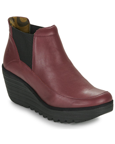 Bottines femmes Fly London YOFI Rouge