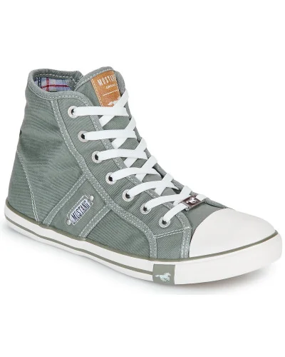 Baskets montantes femmes Mustang GALLEGO Gris