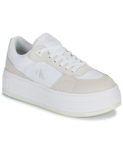 Baskets basses femmes Calvin Klein Jeans BOLD FLATF LOW LACE MIX Blanc