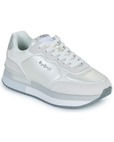 Baskets basses femmes Pepe jeans RUSPER SHINE Gris