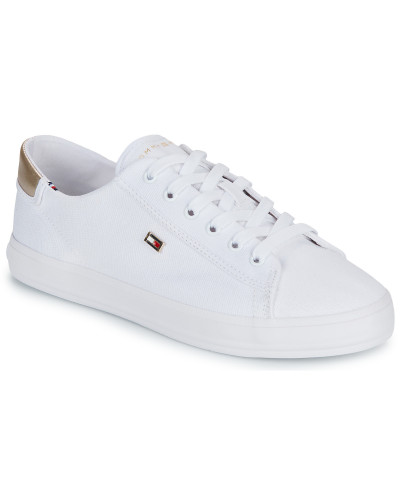 Baskets basses femmes Tommy Hilfiger VULC CANVAS LACE UP SNEAKER Blanc