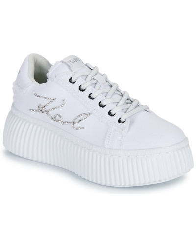 Baskets basses femmes Karl Lagerfeld KREEPER LO Signia Mix Lo Lace Blanc