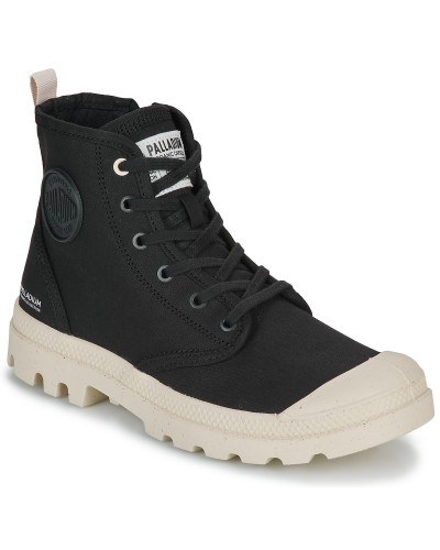 Baskets montantes femmes Palladium PAMPA HI ZIP ORGANIC Noir