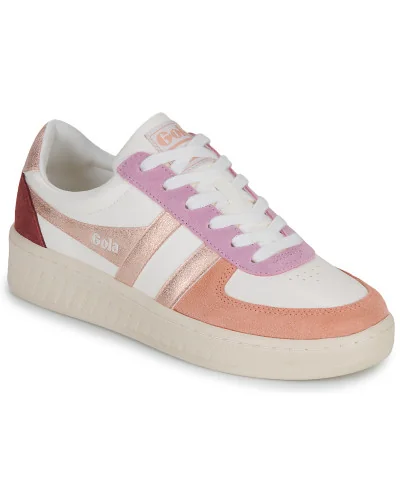 Baskets basses femmes Gola Grandslam Quadrant Beige