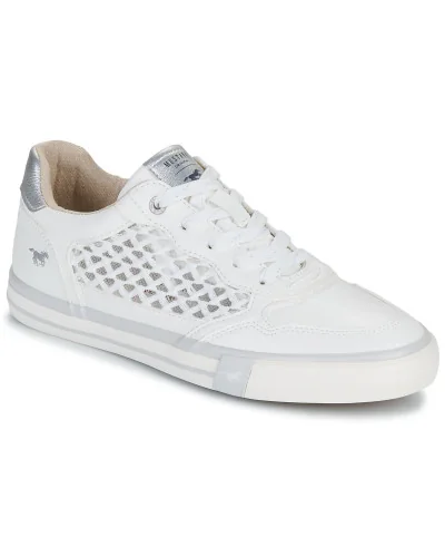 Baskets basses femmes Mustang 1146322 Blanc
