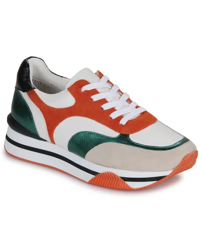 Baskets basses femmes Adige PINK Blanc