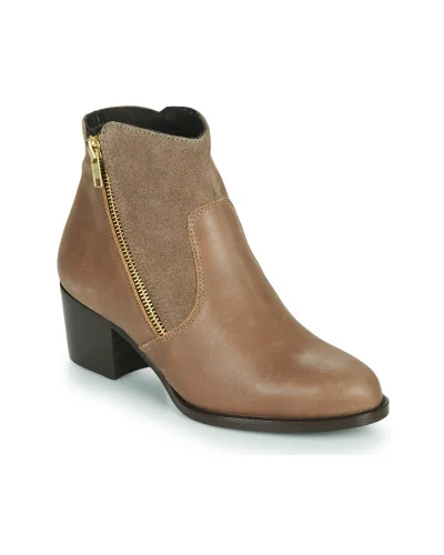 Bottines femmes So Size FELICIO Marron