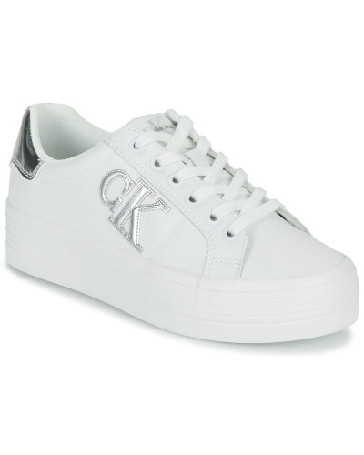 Baskets basses femmes Calvin Klein Jeans VULC FLATFORM LACEUP LOW Blanc