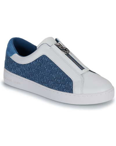 Baskets basses femmes MICHAEL Michael Kors KEATON ZIP SLIP ON Blanc