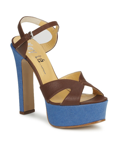 Sandales femmes Keyté CUBA-LUX-MARRONE-FLY-9 Marron
