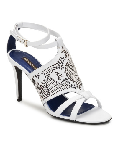 Sandales femmes Roberto Cavalli TPS016 Blanc