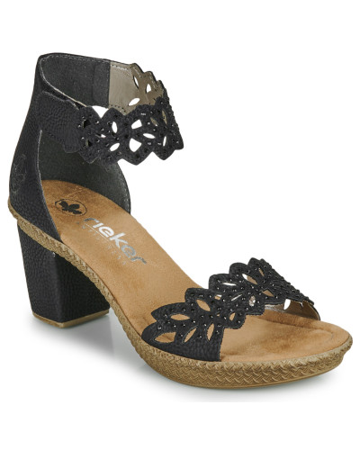 Sandales femmes Rieker POTIRASSE Noir