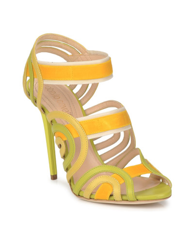 Sandales femmes Roberto Cavalli RPS691 Jaune