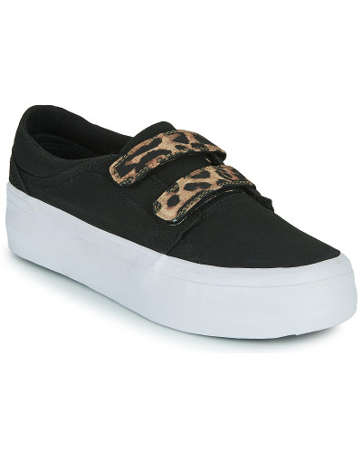 Baskets basses femmes DC Shoes TRASE PLATEFORM V Noir