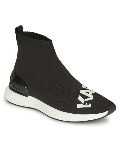 Baskets montantes femmes Karl Lagerfeld FINESSE LEGERE KNIT MID BT Noir