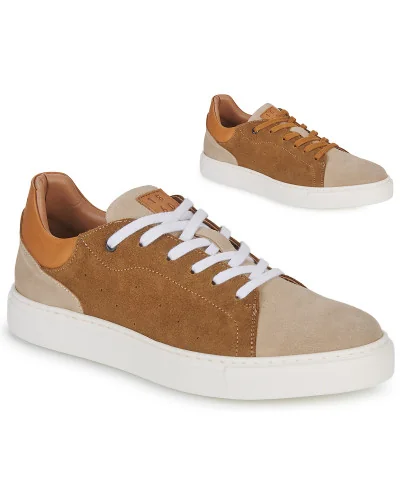 Baskets basses hommes Pellet JOSEPH Marron