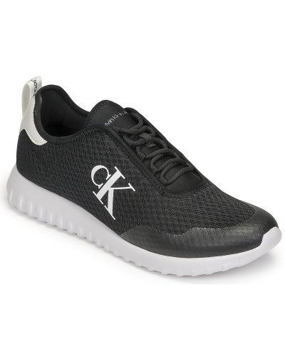 Baskets basses hommes Calvin Klein Jeans SPORTY RUNNER EVA SLIPON MESH Noir