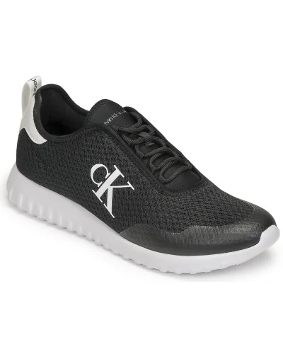 Baskets basses hommes Calvin Klein Jeans SPORTY RUNNER EVA SLIPON MESH Noir