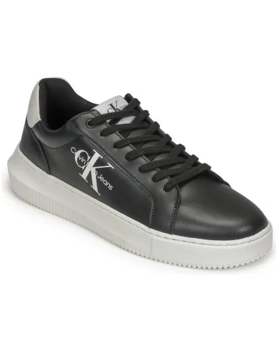 Baskets basses hommes Calvin Klein Jeans CHUNKY CUPSOLE MONOLOGO Noir