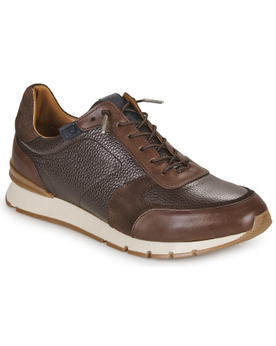 Baskets basses hommes Pellet MIKE Marron