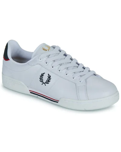 Baskets basses hommes Fred Perry B722 LEATHER Blanc