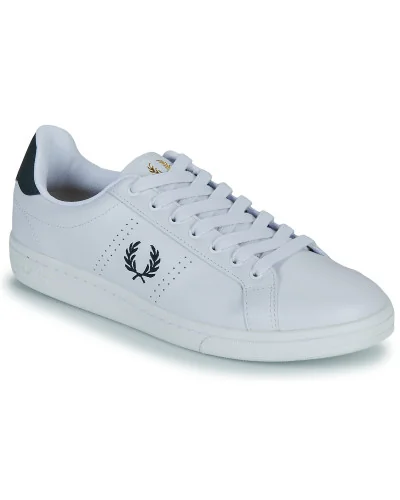 Baskets basses hommes Fred Perry B721 LEATHER Blanc