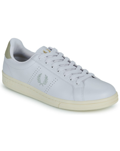 Baskets basses hommes Fred Perry B721 LEATHER Blanc