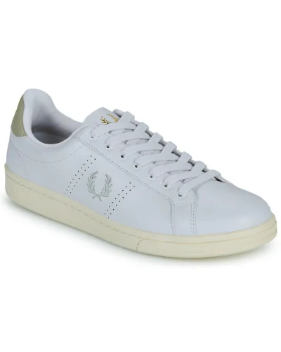 Baskets basses hommes Fred Perry B721 LEATHER Blanc