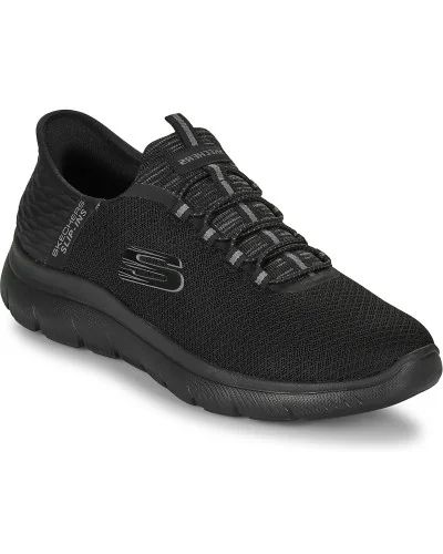 Baskets basses hommes Skechers SUMMITS SLIP-INS Noir