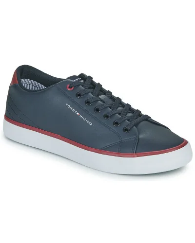Baskets basses hommes Tommy Hilfiger TH HI VULC CORE LOW LEATHER Bleu