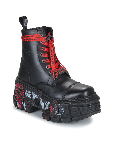 Bottines femmes New Rock M-WALL126CCT-C1 Noir