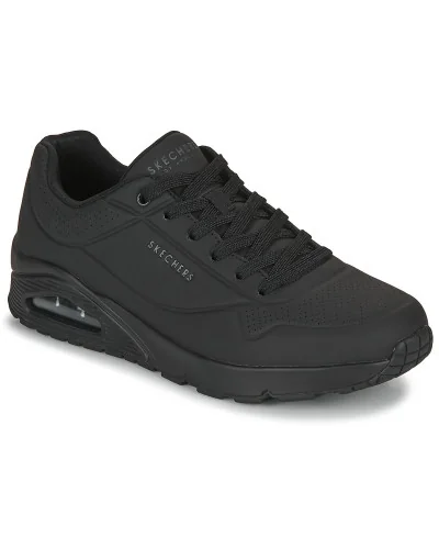 Baskets basses hommes Skechers UNO - STAND ON AIR Noir